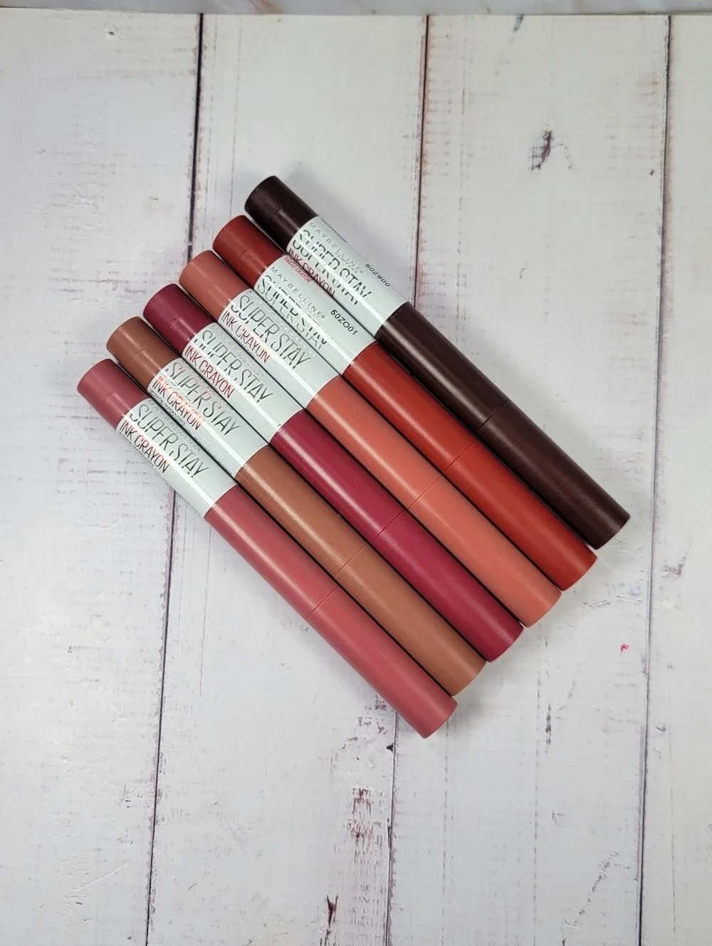 6 Piece Maybelline Super Stay Matte Ink Crayon Lipstick Bundle NEW!